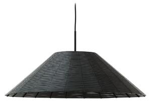Czarny abażur z imitacji rattanu ø 70 cm Saranella – Kave Home
