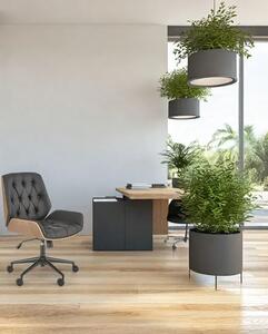 Nowoczesny czawrny gabinetowy fotel obrotowy F3-E81