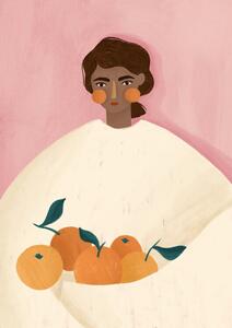 Ilustracja The Woman With the Oranges, Bea Muller