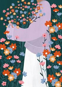 Ilustracja Wildflower Garden, Bea Muller