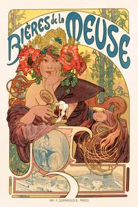 Reprodukcja Bi res De La Meuse, Alfons Mucha