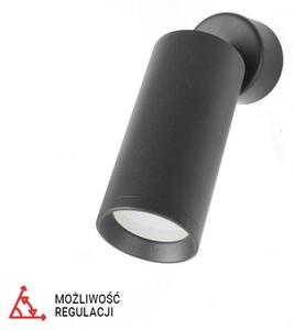 PP P 302 BK REFLEKTOR NOWOCZESNA LAMPA SUFITOWA ŚCIENNA OPRAWA NATYNKOWA ALUMINIUM CZARNY GU10 LED