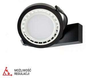 PP P 777/1 BK REFLEKTOR NOWOCZESNA LAMPA SUFITOWA ŚCIENNA OPRAWA NATYNKOWA ALUMINIUM CZARNY ES111 AR111 QR111 GU10 LED