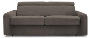 Szarobrązowa sztruksowa rozkładana sofa 195 cm Monaco – Bobochic Paris