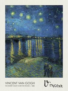 Reprodukcja The Starry Night over the Rhone 1888, Vincent van Gogh