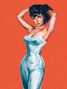 Ilustracja Sexy Dark Haired Woman, CSA-Printstock