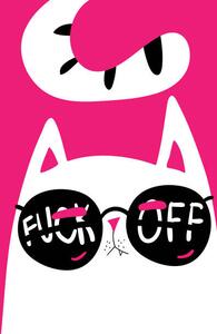 Ilustracja Black Cat with grumpy face vector, Marianna Pashchuk