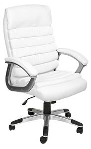 Krzesło obrotowe szefowskie premium w 2 kolorach-białe