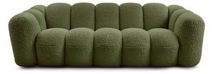 Zielona sofa z materiału bouclé 232 cm Hippolyte – Bobochic Paris