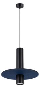 Czarno-granatowa wisząca lampa z regulacją wysokości B6-W84