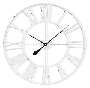 Casa Chic Queensway 80, zegar ścienny z metalową ramką, bezgłośny, Ø 76 cm