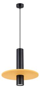Żółta nowoczesna lampa wisząca z okrągłym kloszem P7-L88