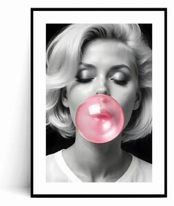 Plakat KOBIETA Z GUMĄ BALONOWĄ Bubble Gum