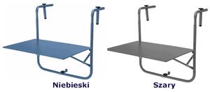 Wiszący stolik balkonowy szary - Verde
