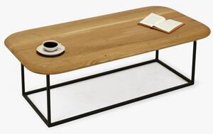 Drewniany prostokątny stolik kawowy Bolek