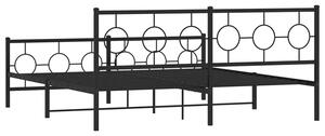 Czarne metalowe łóżko industrialne 180x200cm - Ripper