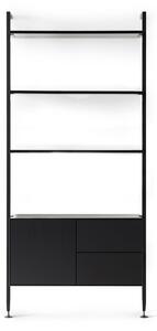 Czarny regał w dekorze dębu 94x210 cm Edge by Hammel – Hammel Furniture