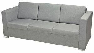 Trzyosobowa jasnoszara sofa loftowa K4-H22