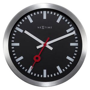 Zegar ścienny/stojący z indeksami (czarny, 19 cm) Station Nextime