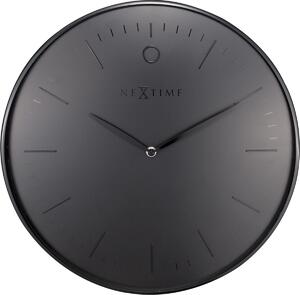 Zegar ścienny (czarny) Glamour Nextime
