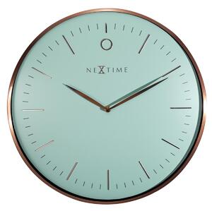 Zegar ścienny (turkusowy) Glamour Nextime