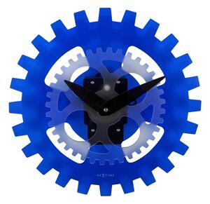 Zegar ścienny (niebieski) Moving Gears Nextime