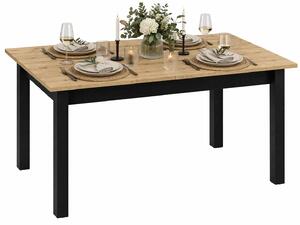 Rozkładany stół w stylu industrialnym dąb artisan - QA F3-M34