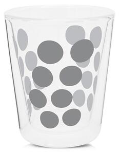 Zestaw 2 szklanek 200 ml z łyżeczkami (srebrny) Dot Dot Zak! Designs