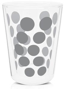 Zestaw 2 szklanek 350 ml z łyżeczkami (srebrny) Dot Dot Zak! Designs