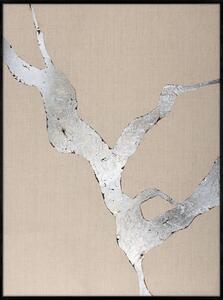 Ręcznie malowany obraz 90x120 cm Wild Horizon Silver – Malerifabrikken