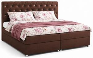 Łóżko z zagłówkiem w stylu glamour 180x200 M0-A45