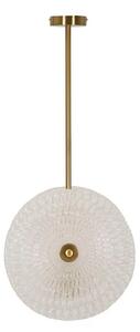 Lampa wisząca w kolorze złota ze szklanym kloszem Glass – Mauro Ferretti