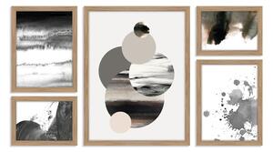 Obrazy zestaw 5 szt. 30x40 cm Planets – Malerifabrikken