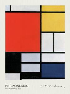 Reprodukcja Composition with Red Yellow Blue and Black 1921, Piet Mondrian