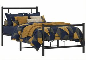 Czarne Metalowe Łóżko W Stylu Loft 100X200Cm H9-G67