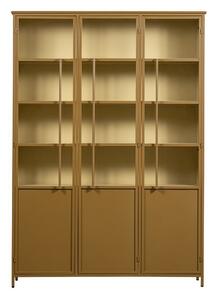 Musztardowa metalowa witryna 140x200x44 cm Exhibit – WOOOD