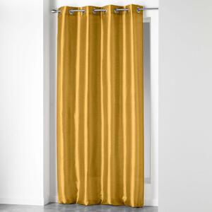 Żółta zasłona z mikrosatyny 140x240 cm Shana – douceur d'intérieur