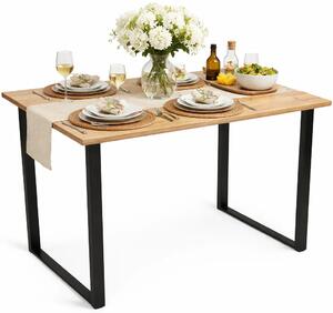 Industrialny stół na metalowych nogach 120x60 dąb craft złoty C1-P20