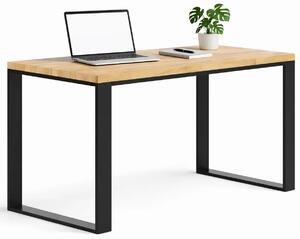 Industrialne drewniane biurko z metalowym stelażem 120x70 K9-K64