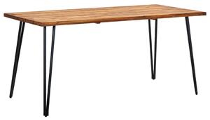 Stół ogrodowy z nogami hairpin, 160x80x75 cm, drewno akacjowe