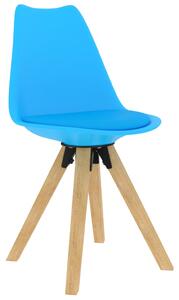 Krzesła stołowe, 2 szt., niebieskie