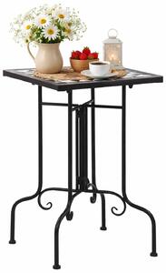 Czarno-biały stolik ceramiczny K6-E07