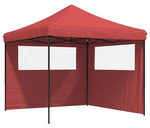 Namiot imprezowy typu pop-up z 2 ściankami, burgundowy