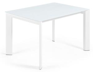 Rozkładany stół z dodatkowym blatem ze szklanym blatem 80x120 cm Axis – Kave Home