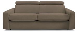 Brązowa rozkładana sofa 195 cm Monaco – Bobochic Paris