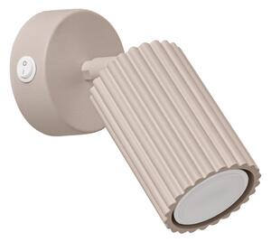 Szarobrązowa metalowa lampa punktowa 8x16 cm Gleam – Sollux