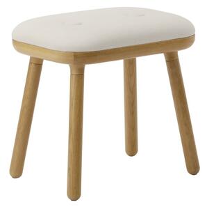 Biało-naturalny stołek Paff Tall – UMAGE