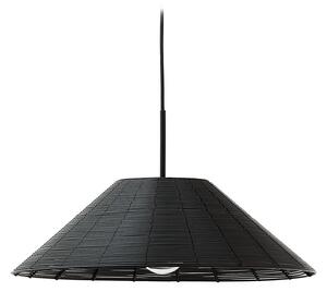 Czarny abażur z imitacji rattanu ø 50 cm Saranella – Kave Home