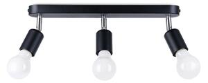 Czarna metalowa lampa sufitowa ø 6 cm Brando – Sollux