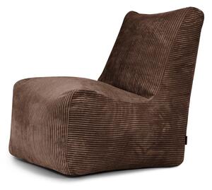 Ciemnobrązowy sztruksowy worek do siedzenia Seat Lounge – SLOWDOWN